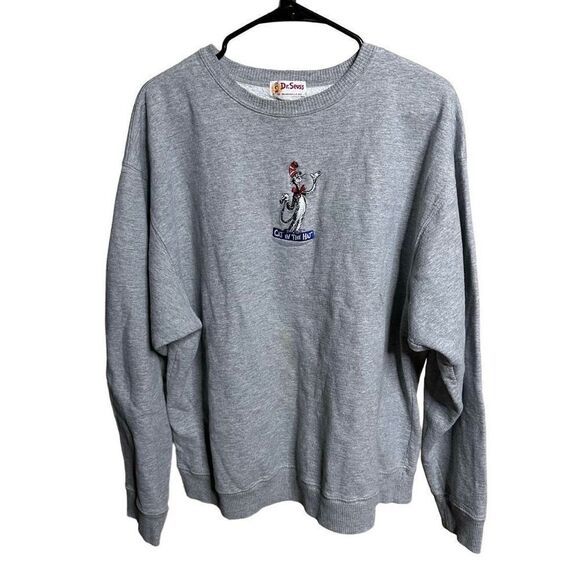 Vintage Dr. Seuss Cat In The Hat Sweatshirt Medium - Picture 1 of 3